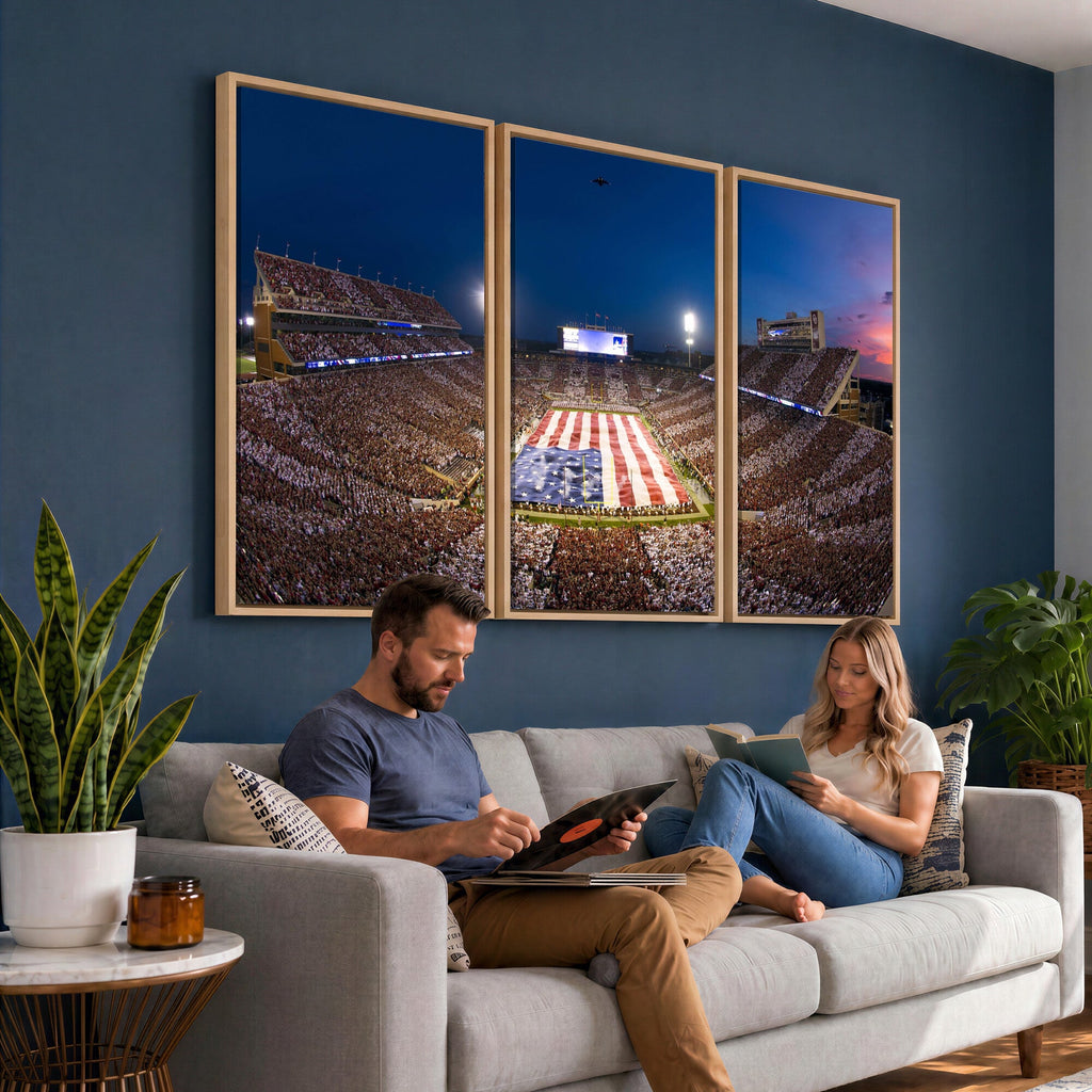 Oklahoma Sooners Memorial Stadium Wall Art Canvas Print