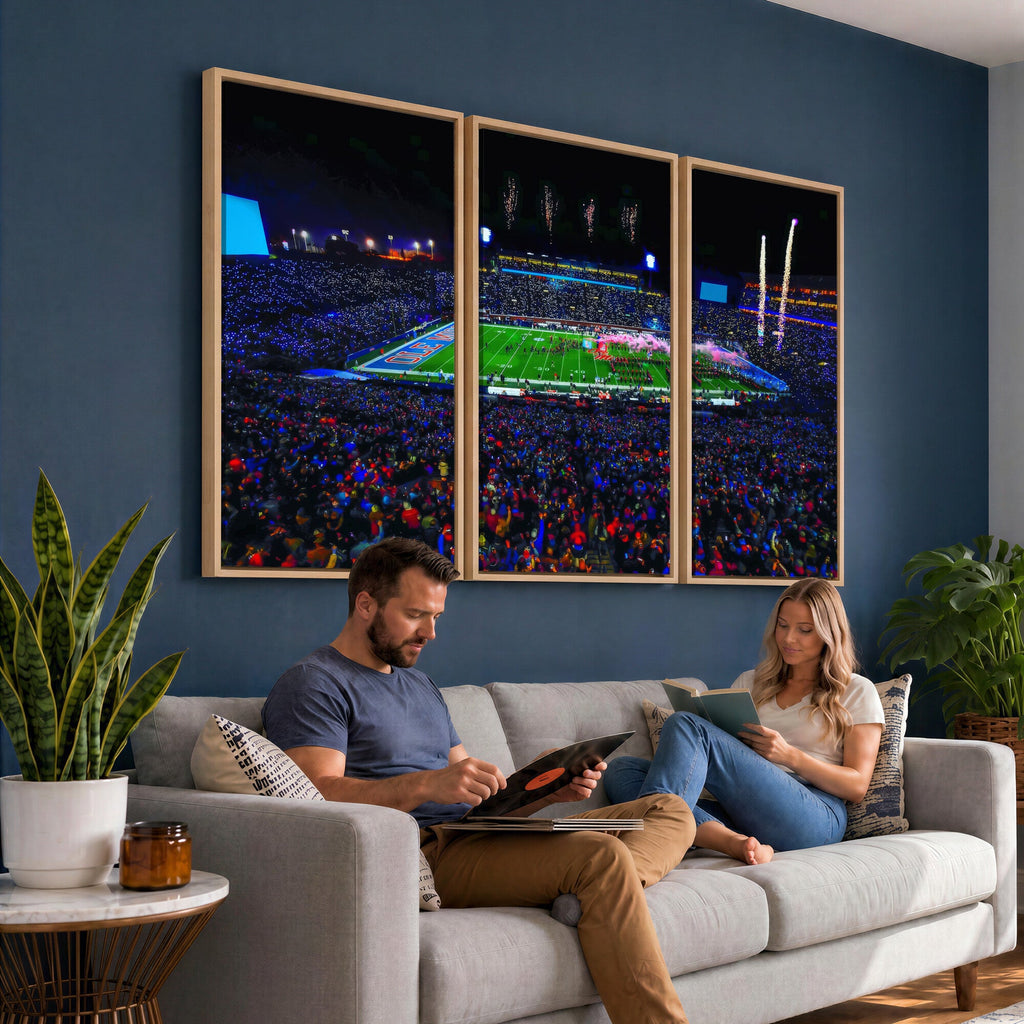 Ole Miss Rebels Vaught Hemingway Stadium Wall Art Canvas Print