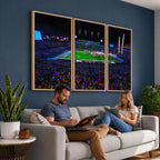 Ole Miss Rebels Vaught Hemingway Stadium Wall Art Canvas Print