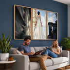 Custom 3 Panel Canvas Print, Personalized Photo Split Wall Art Set
