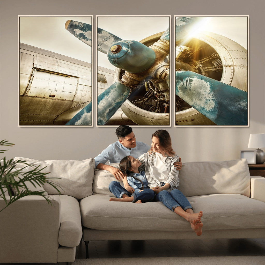 Vintage Airplane Canvas Print