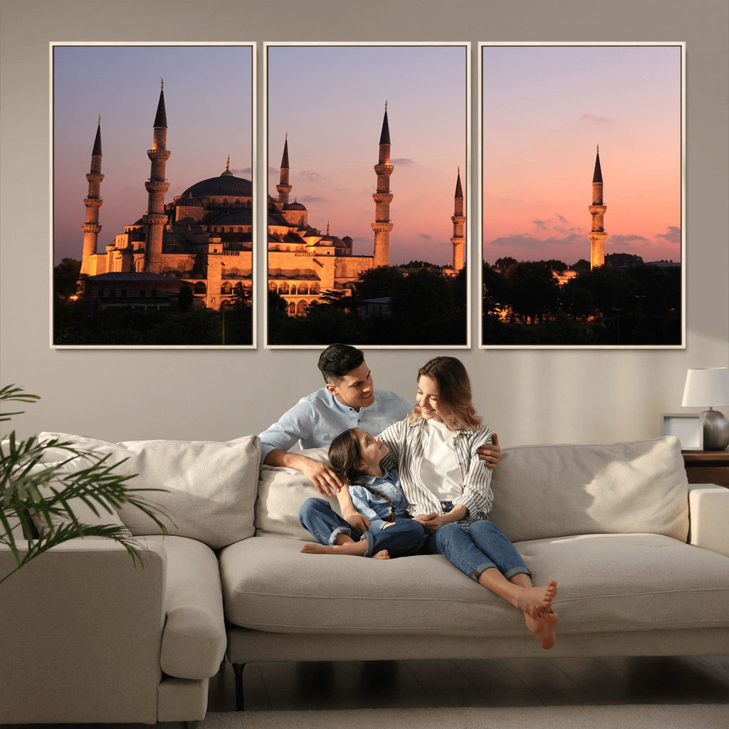 Wall Art Turkey Istanbul Skyline Canvas Print