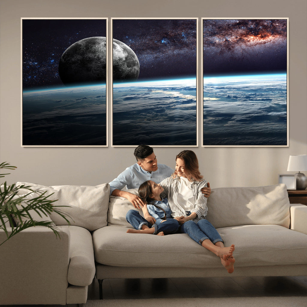 Space and Planet Canvas Print
