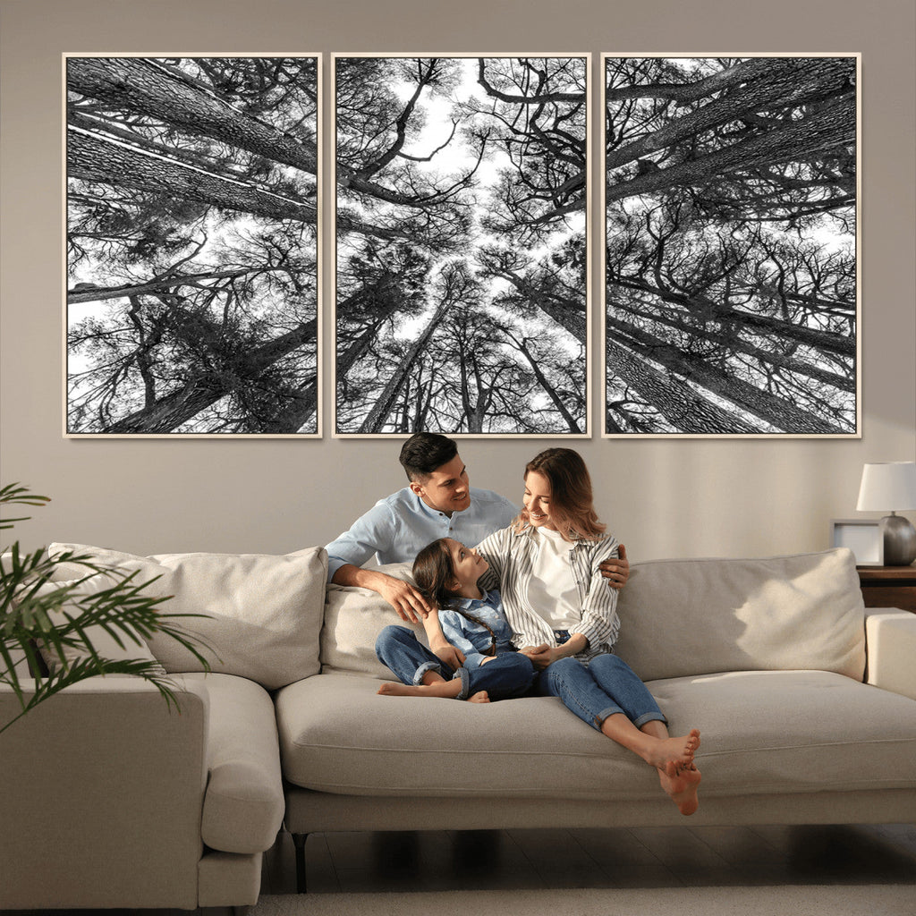 Trees Contemporary Art Canvas Print