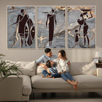 African American Wall Art | Elegant African Women Canvas Print