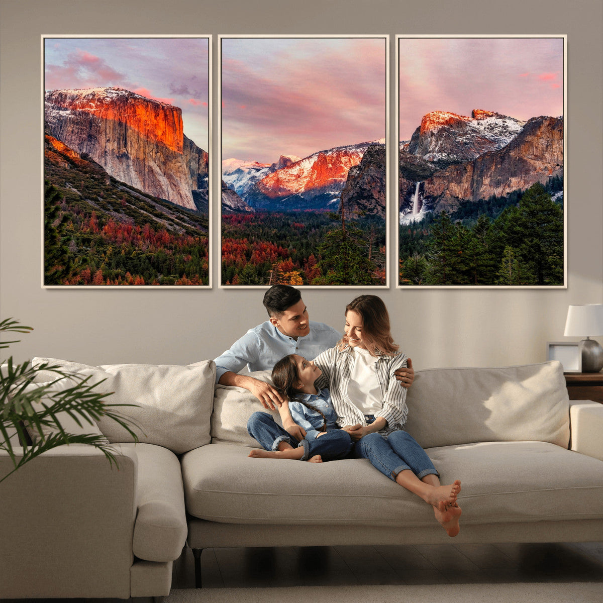 Yosemite Half Dome Wall Art Canvas Print El Capitan