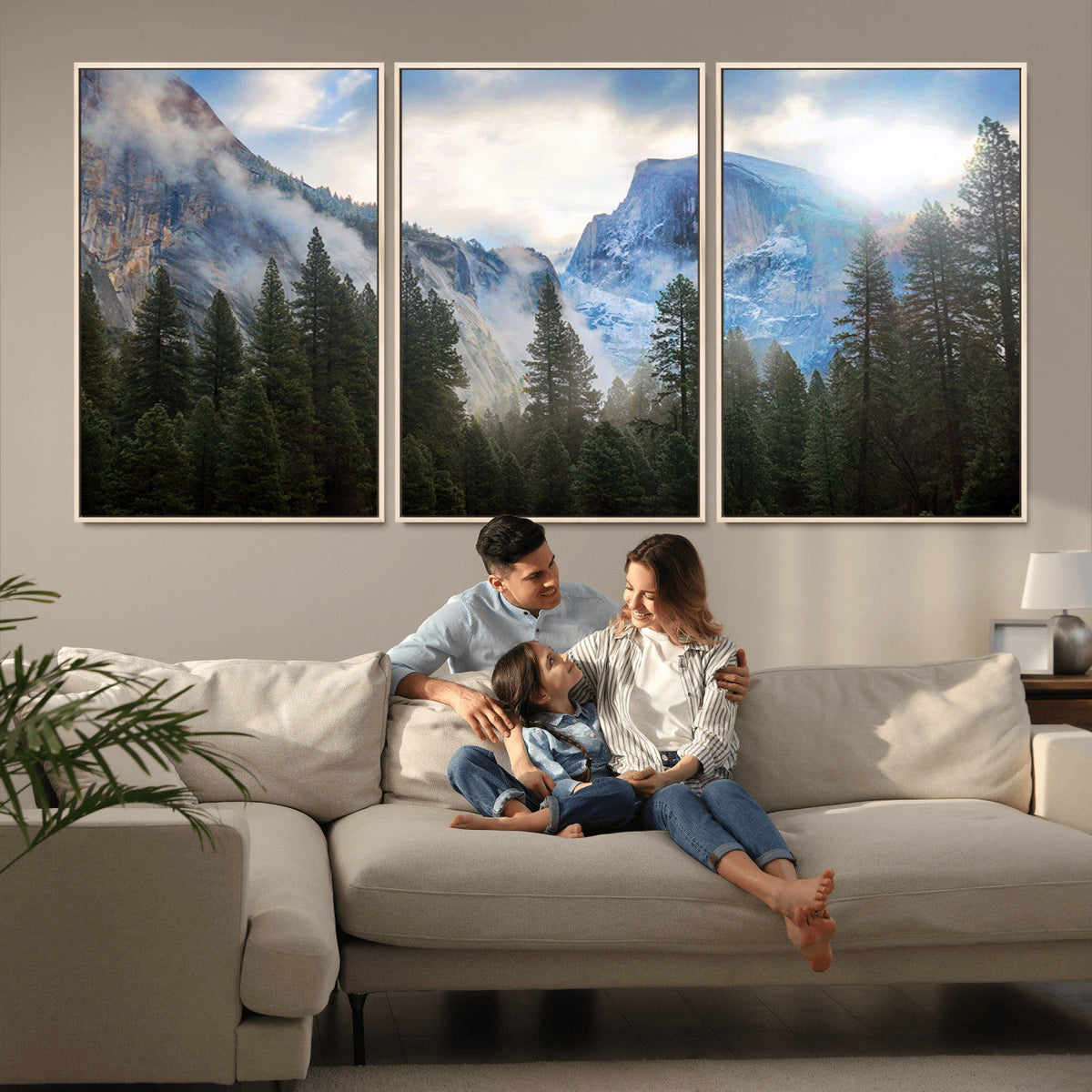 Half Dome Yosemite California Wall Art Canvas Print El Capitan