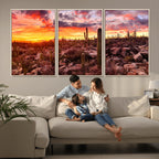 Arizona Desert Print, Western Cowboy Wall Art Print