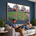 New York Mets Baseball Team Print, Citi Field Baseball Stadium Wall Art