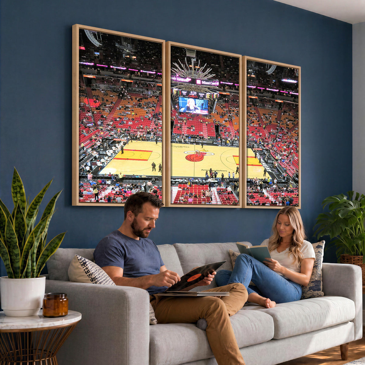 Miami Heat Basketball Team Print Wall Art, Kaseya Center
