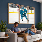 San Jose Sharks Ice Hockey Player Wall Art Canvas Print