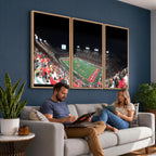 Houston Cougars Football Team Print, Houston TDECU Stadium