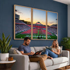 NC State Wolfpack Football Team Print Wall Art, Raleigh