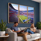 Buffalo Bills Football Team Print Canvas, Buffalo Highmark Stadium