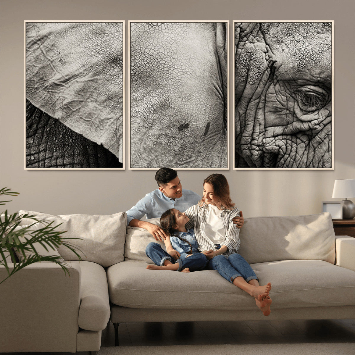 Elephant Wall Art Canvas Print