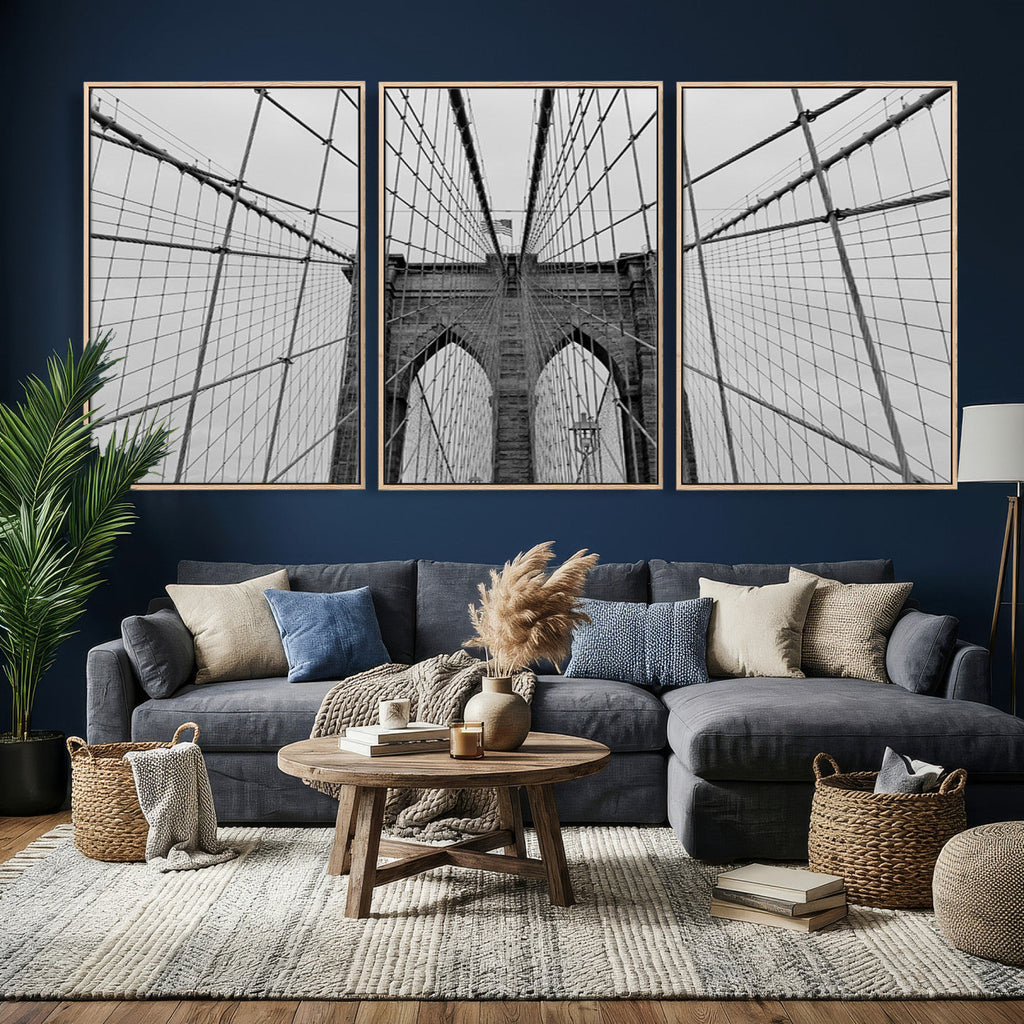 Large Brooklyn Bridge Wall Art Canvas Print