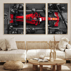 Ferrari Pit Stop Canvas Wall Art | Precision and Speed