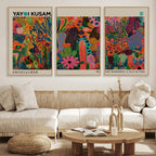 Framed Yayoi Kusama 1986 Wall Art Print | Japanese Wall Art, Wabi Sabi Abstract Landscape