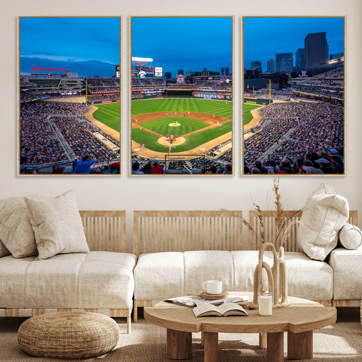 Target Field Stadium Wall Art Canvas Print, Minnesota Twins