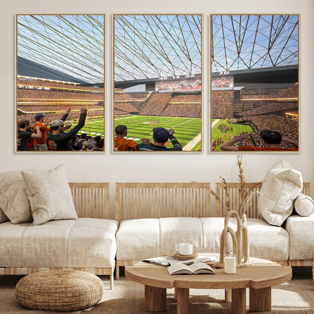 Cleveland Browns Stadium Wall Art Canvas Print