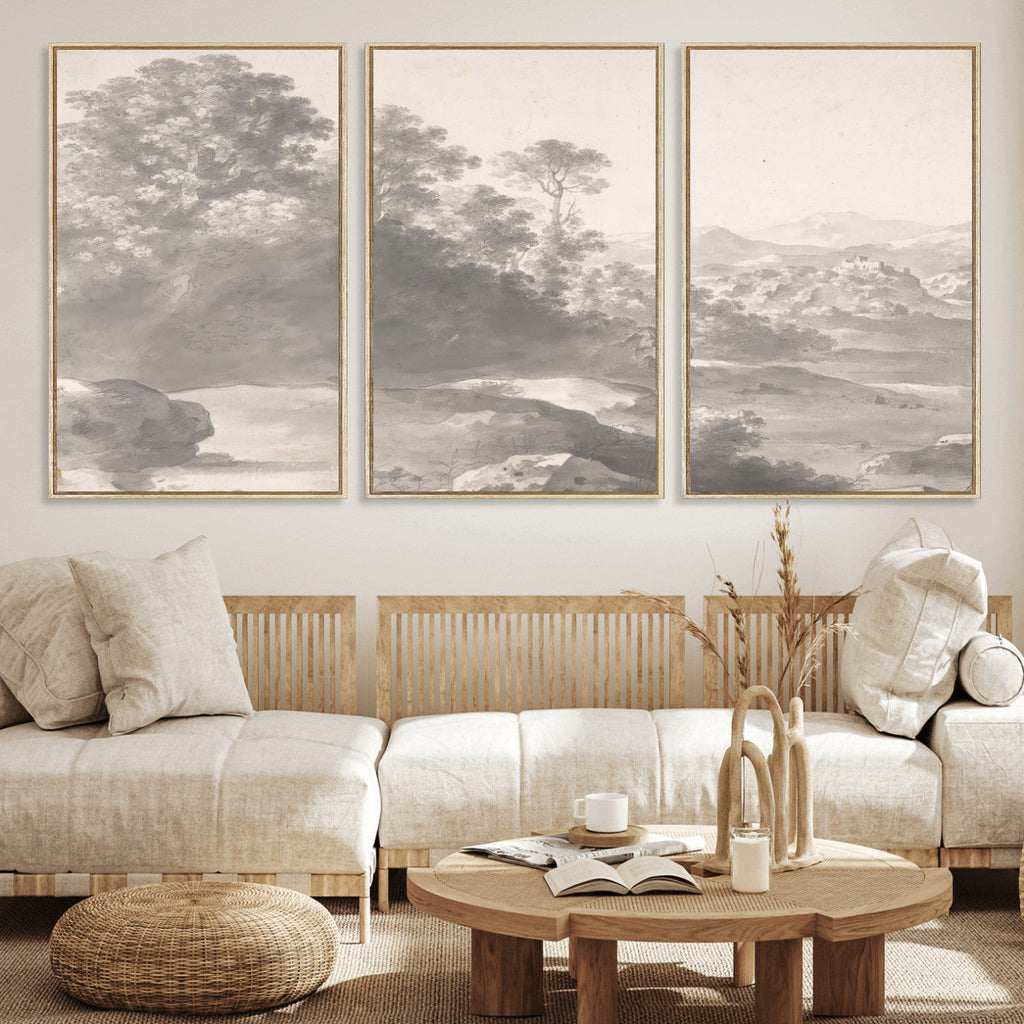 Van Poelenburch Landscape Canvas Wall Art | Dutch Golden Age