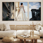 Custom 3 Panel Canvas Print, Personalized Photo Split Wall Art Set