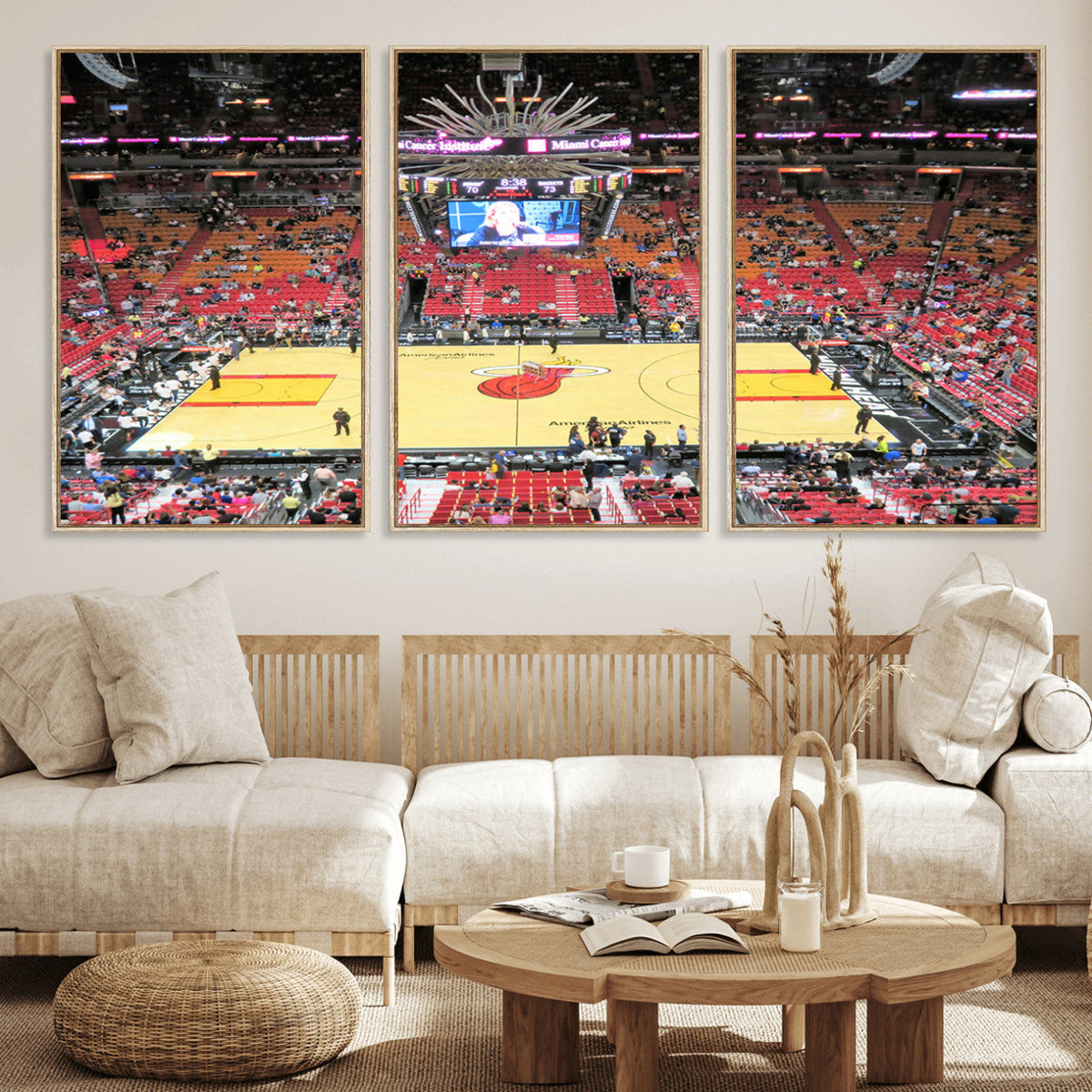 Miami Heat Basketball Team Print Wall Art, Kaseya Center