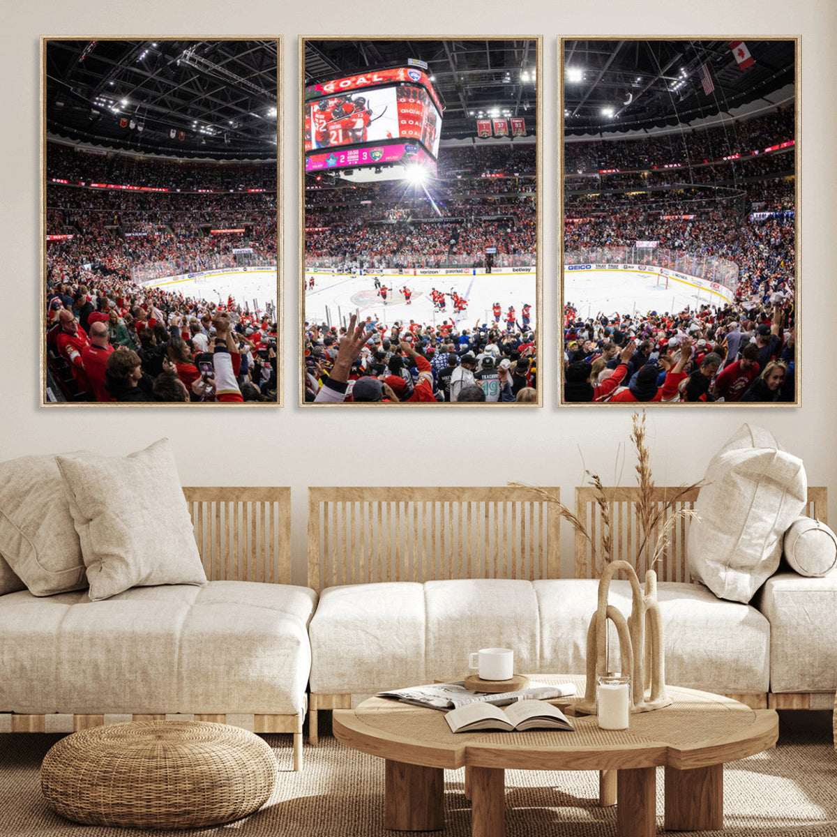 Amerant Bank Arena Wall Art Canvas Print, Hockey Arena