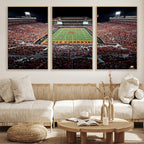 Boone Pickens Stadium Wall Art Oklahoma State Cowboys Print