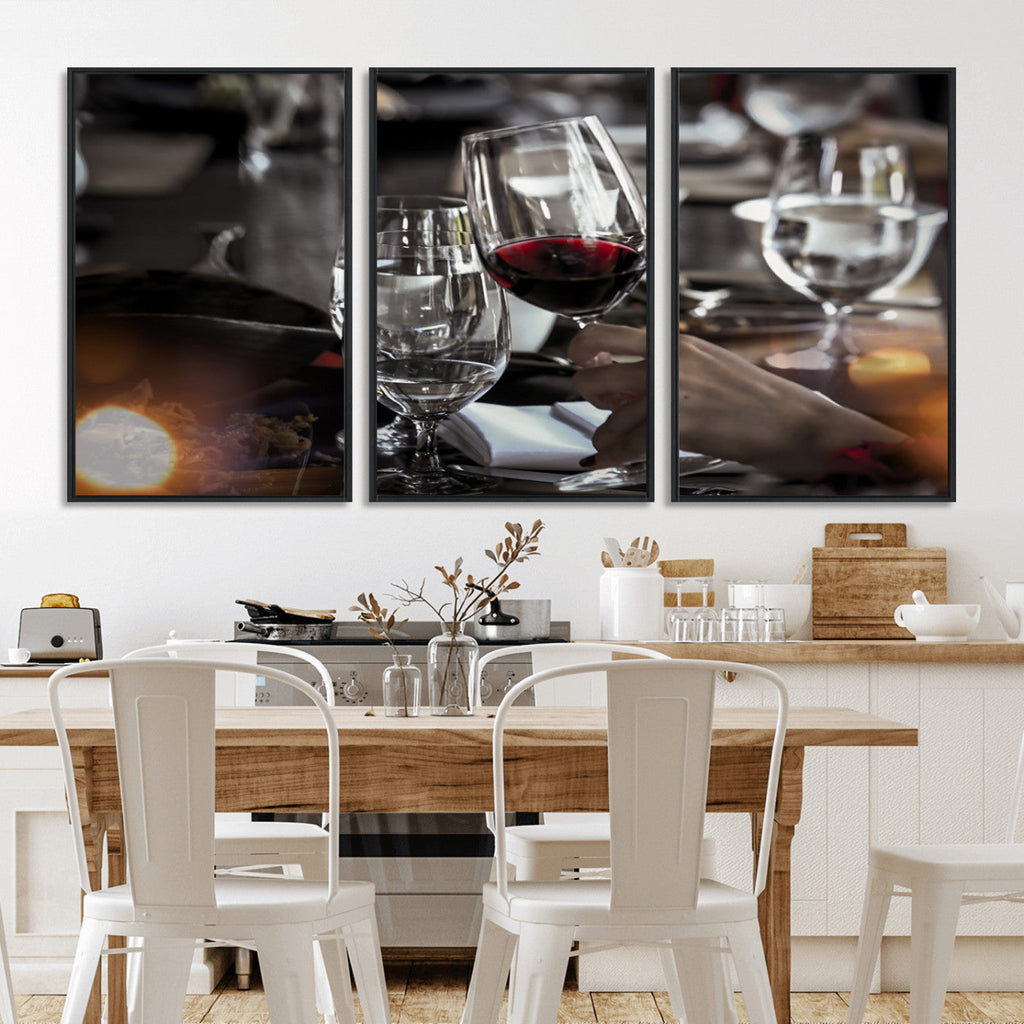 Red Wine and Glass Canvas Print