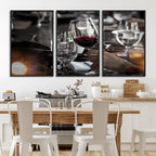 Red Wine and Glass Canvas Print