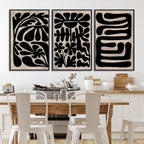 Canvas Print Wall Art Abstract Art Boho, Framed Boho Art
