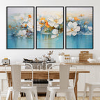 Abstract Flower Wall Art Canvas Print