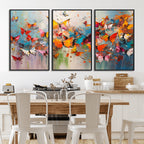 Abstract Butterfly Wall Art Canvas Print