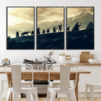 Fellowship Journey Wall Art | Fantasy Adventure Canvas Print