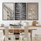 Minimalist Botanical Wall Art Canvas Print, Framed and Ready to Hang