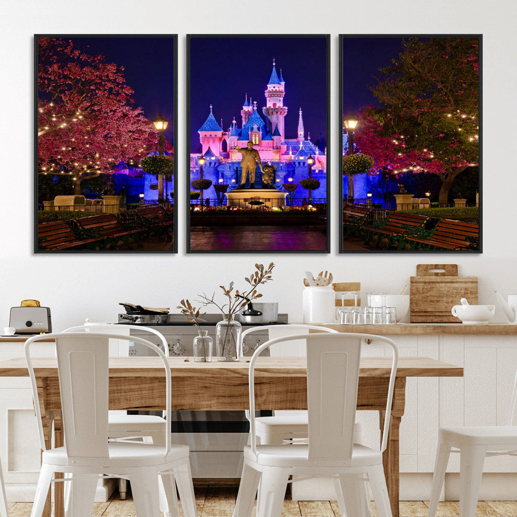 Disney Castle Wall Art | Framed Magic Kingdom Canvas