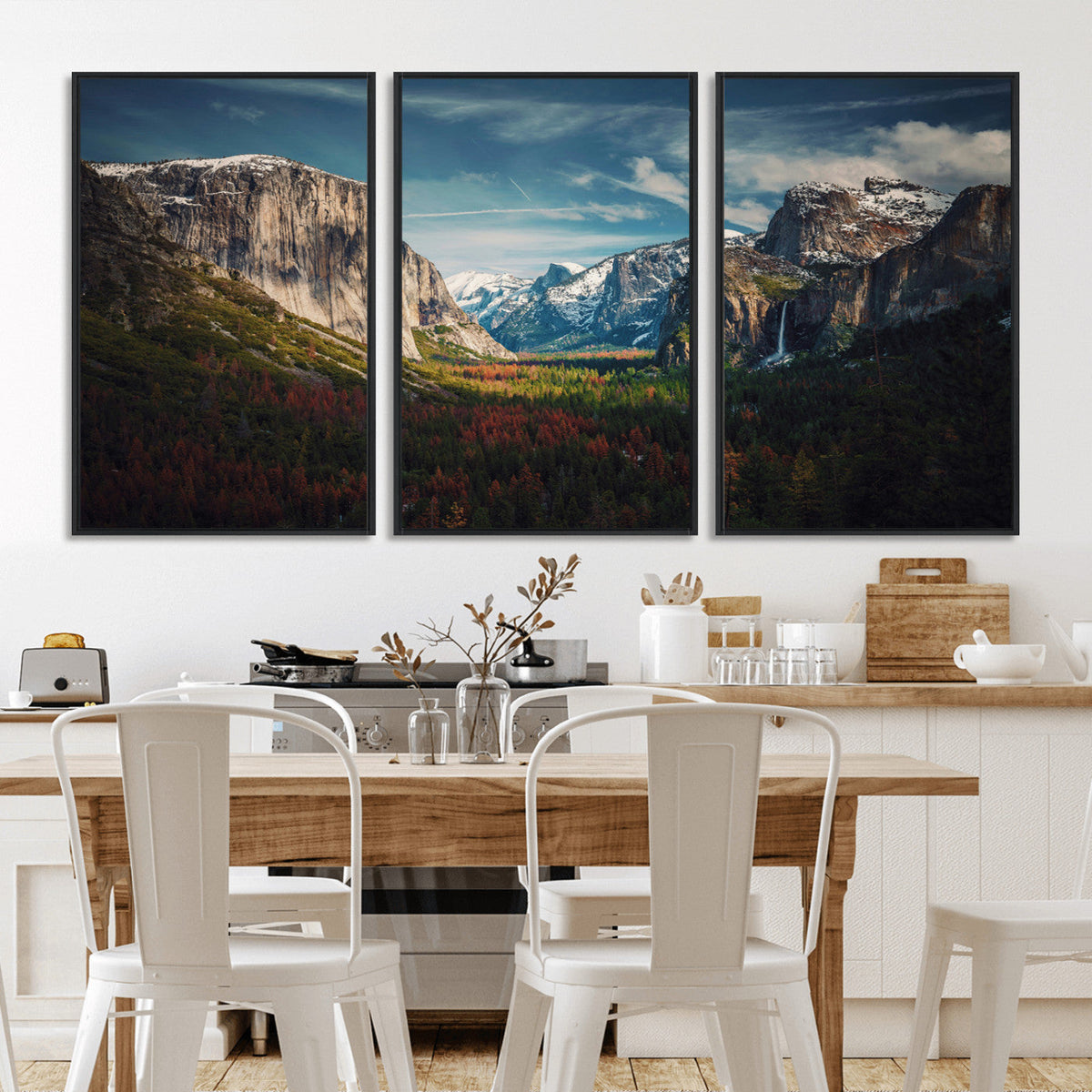 Yosemite National Park Wall Art Canvas Print, Framed El Capitan Mountain Landscape