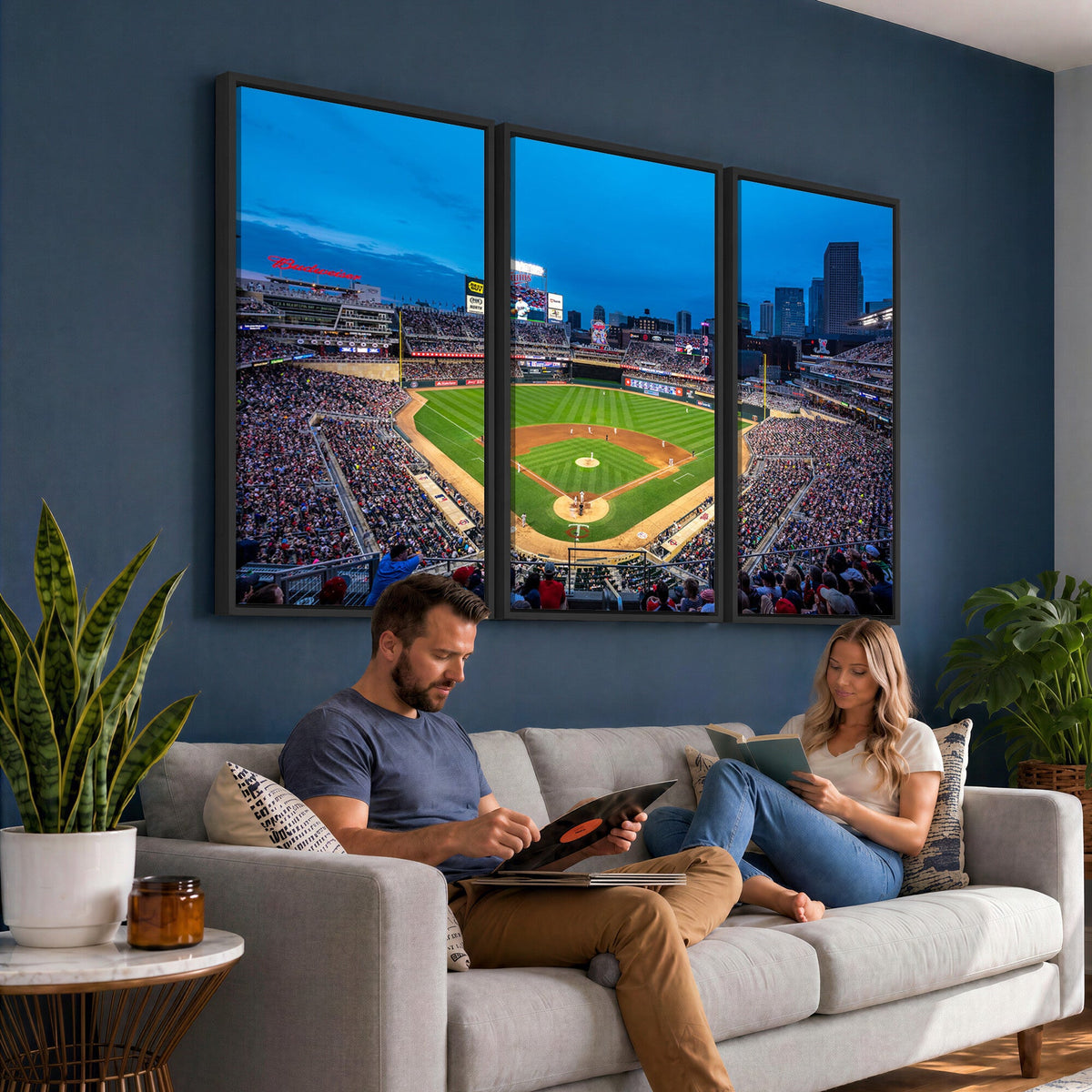 Target Field Stadium Wall Art Canvas Print, Minnesota Twins