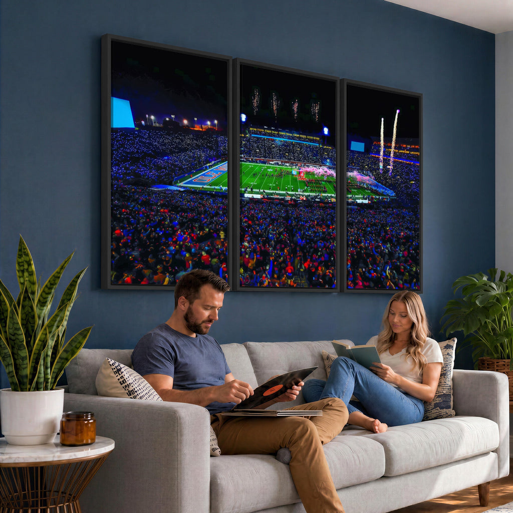 Ole Miss Rebels Vaught Hemingway Stadium Wall Art Canvas Print