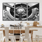 Vintage Airplane Wall Art Canvas Print