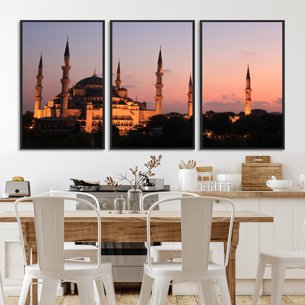 Wall Art Turkey Istanbul Skyline Canvas Print
