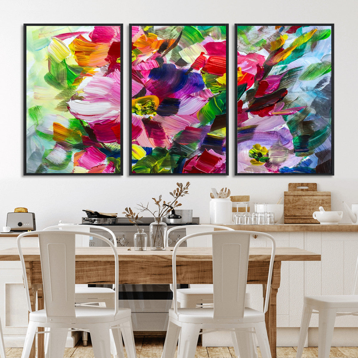 Oil Flower Abstract Canvas Print