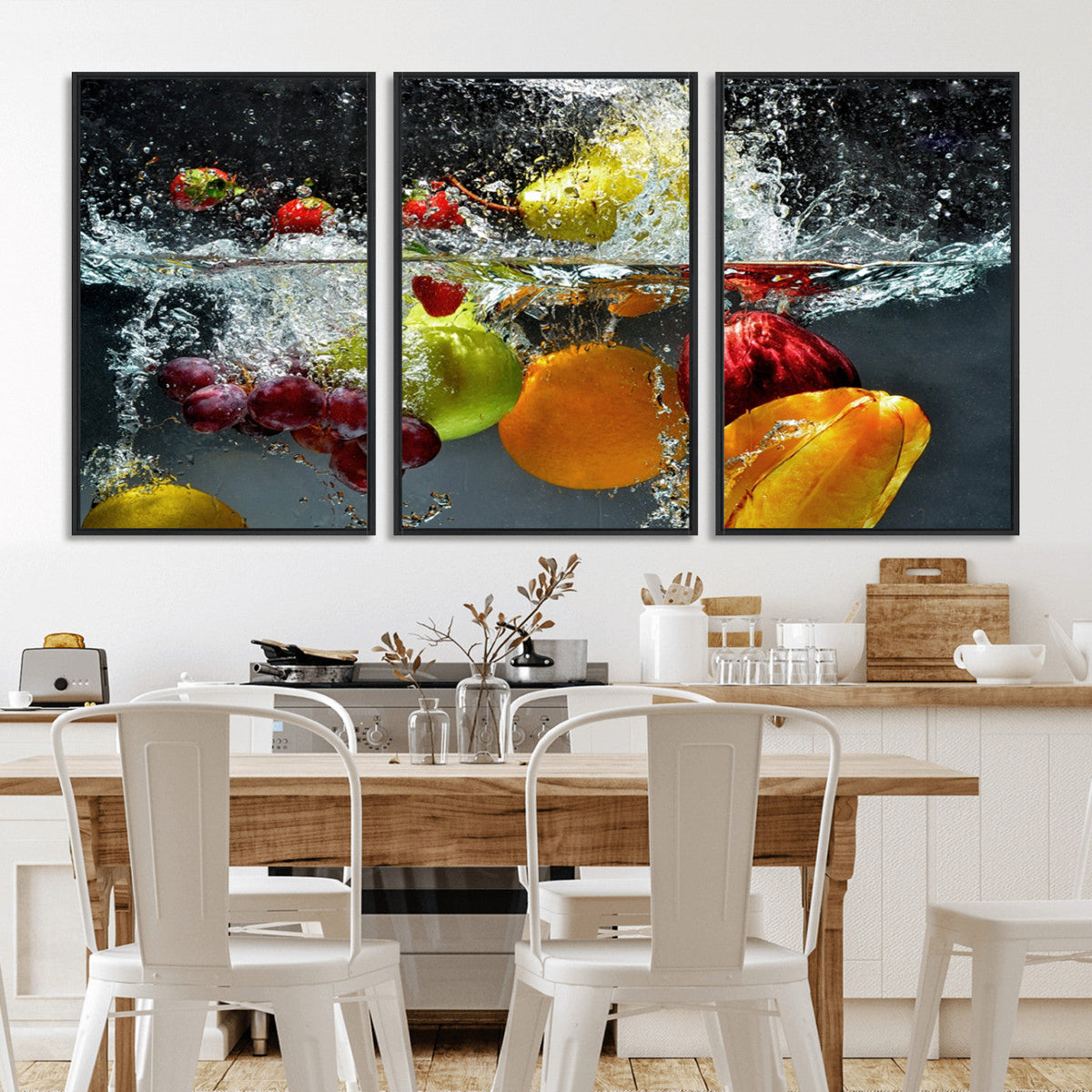 Kitchen Vegetables World Wall Art Canvas Print