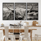 Cow Focus Canvas Wall Art Print