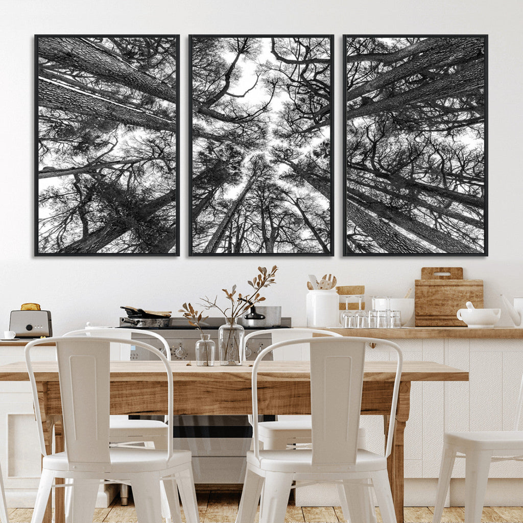 Trees Contemporary Art Canvas Print