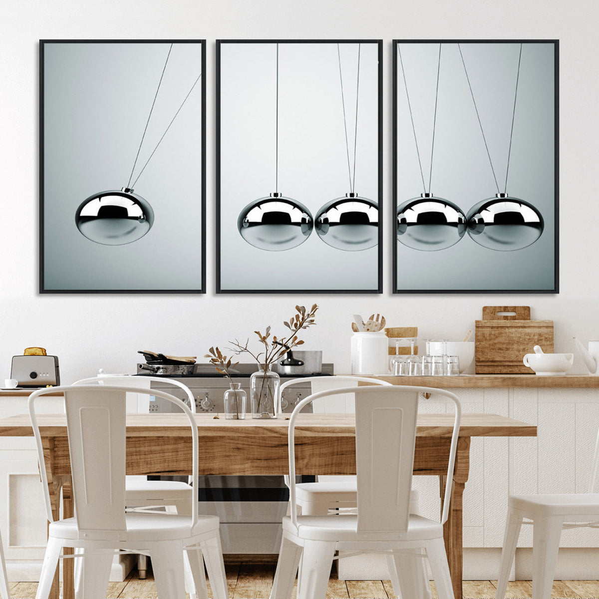Newton's Cradle Wall Art Canvas Print | Framed Newton Cradle Wall Art