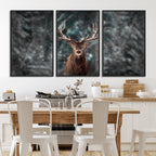 Wall Art Deer Art Animal Canvas, Framed Wall Art Deer Canvas