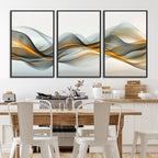 Abstract Wave Canvas Wall Art | Fluid Contemporary Elegance in Motion