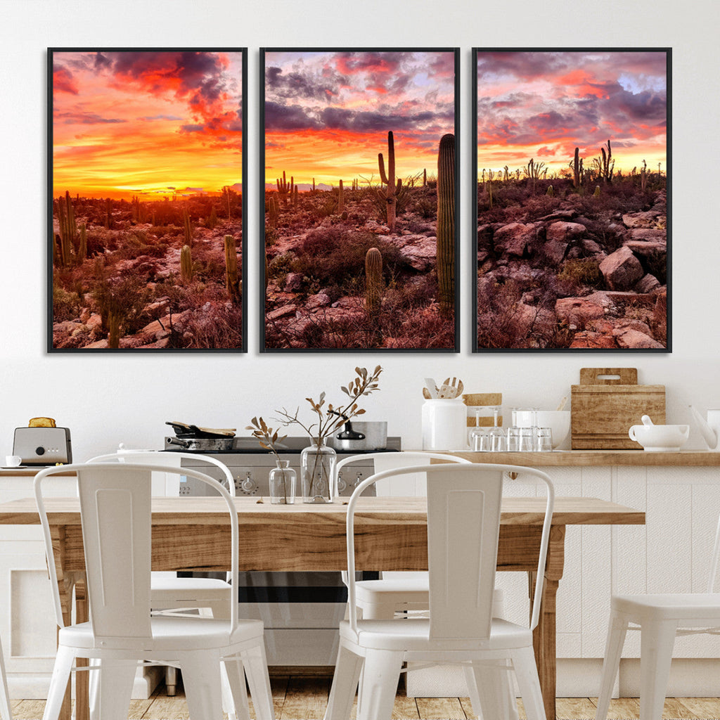 Arizona Desert Print, Western Cowboy Wall Art Print
